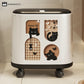 Cute Cat Push-open Double Layer Trash Can
