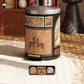 Luxurious Leather Vintage Trash Can