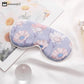 Art Flower Print Imitation Silk Sleep Eye Mask
