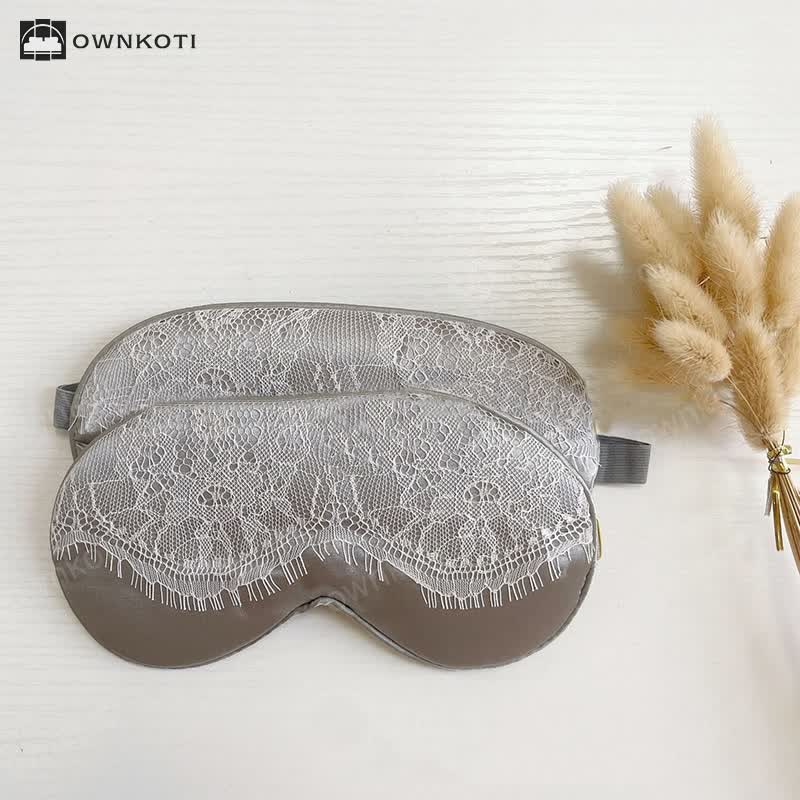 Sexy Lace Imitation Silk Sleep Eye Mask