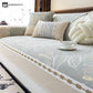 Luxury Chenille Botanical Pattern Sofa Cover