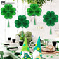 Lucky Green Clover Hanging Honeycomb Decor(4 PCS)