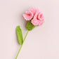 Creative Handmade Knitted Crochet Carnation - Pink - 3PCS - 3.15"W x 3.15"L x 13.39"H - image 8