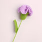 Creative Handmade Knitted Crochet Carnation - Purple - 3PCS - 3.15"W x 3.15"L x 13.39"H - image 9