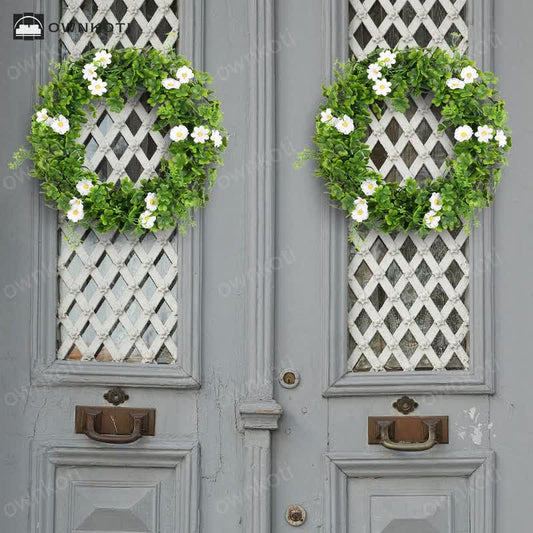 Artificial Four-leaf Clover Wreath Home Decor