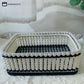 Handmade Beaded Woven Storage Basket