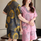 Plus Size Breathable Cotton Couple Pajama Set - image 1