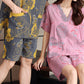 Plus Size Breathable Cotton Couple Pajama Set - image 3