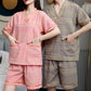 Plus Size Cotton Breathable Pajama Set - image 0