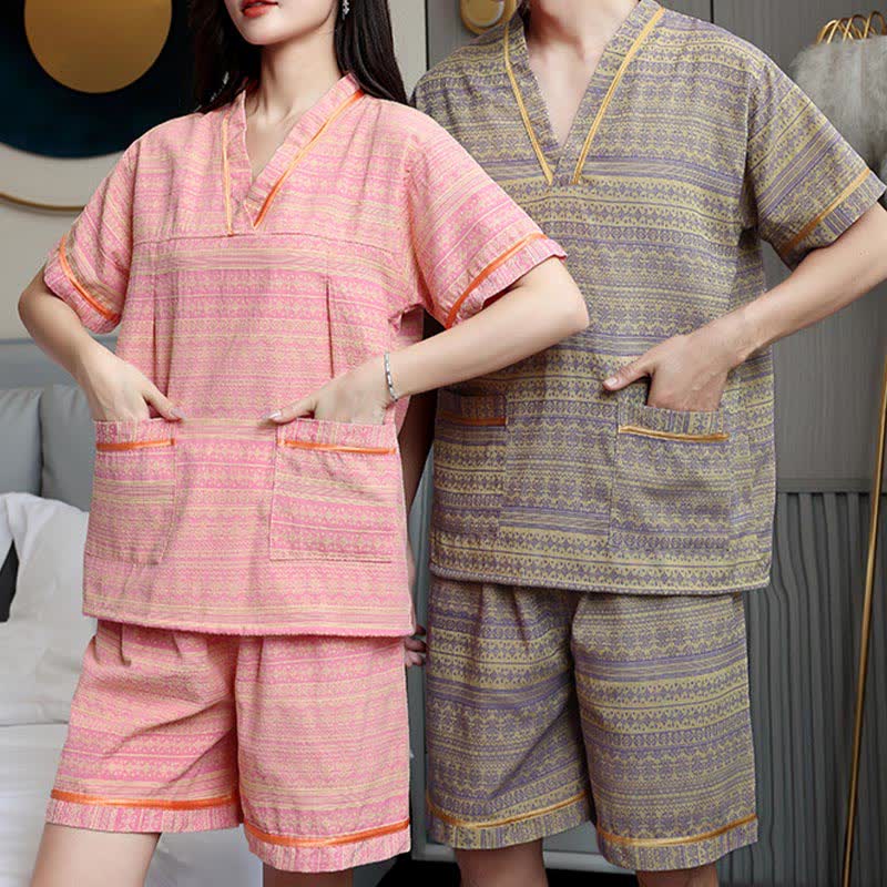 Plus Size Cotton Breathable Pajama Set - image 0