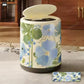 Floral Large Capacity Decorative Trash Bin