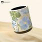 Floral Large Capacity Decorative Trash Bin