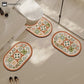 Vintage Geometric Pattern Diatom Mud Anti-slip Bath Mat