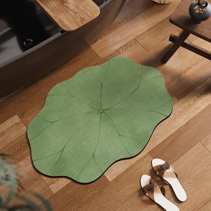 Ownkoti Lotus Leaf Diatom Mud Anti-slip Bath Mat - 16" x 47" - image 0