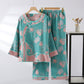 Jacquard Pomegranate Cotton Gauze Nightwear Set