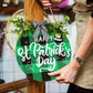 St. Patrick's Day Creative Green Leaf Door Hanging Decor