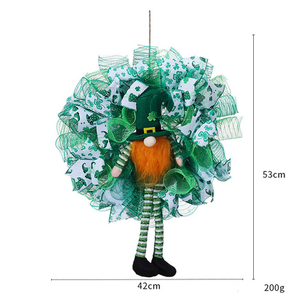 Creative Clover Doll Wreath Door Hanging Decor