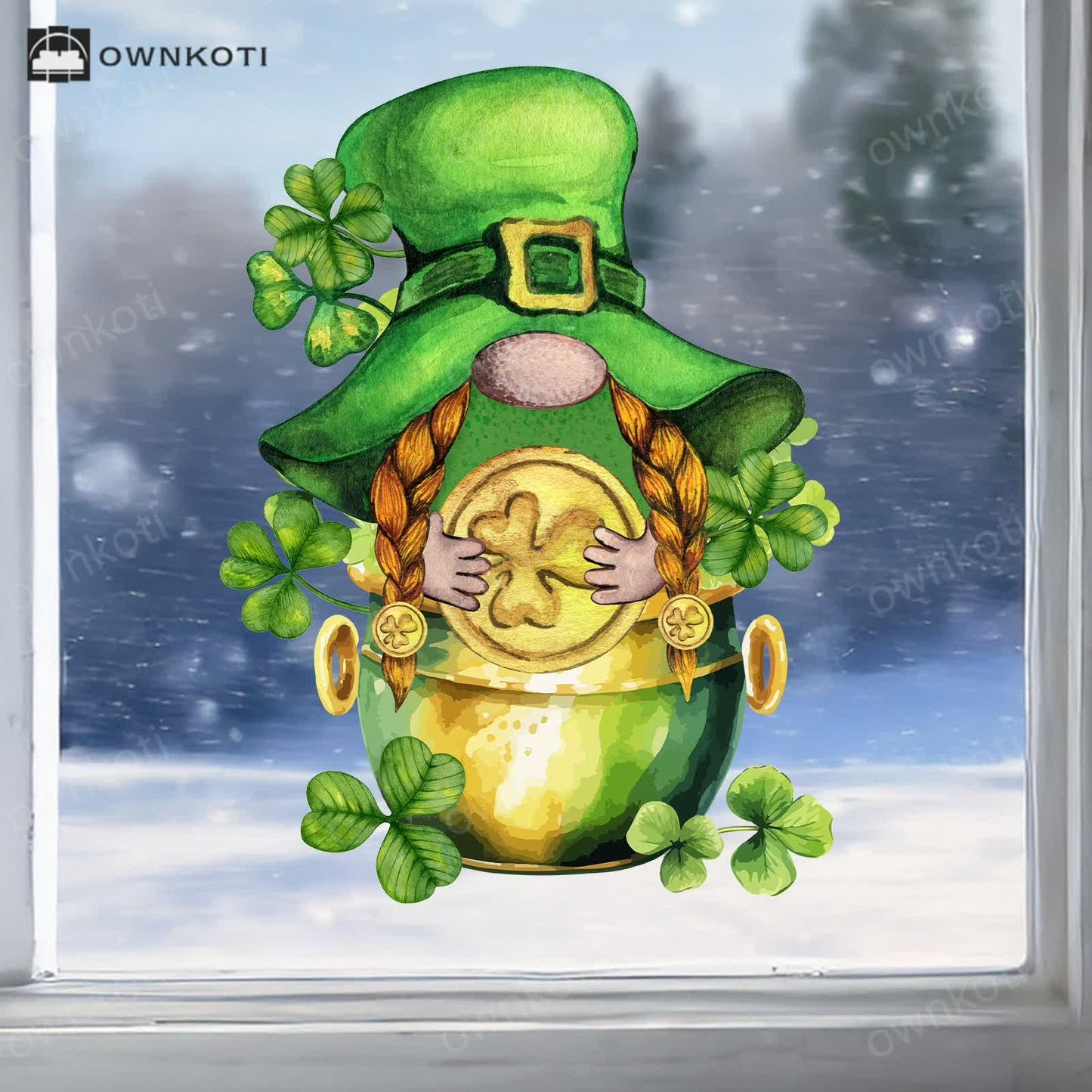 St. Patrick's Day Decorative Window Cling Wall Sticker