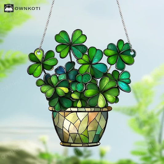 Lucky Clover Acrylic Hanging Decoration