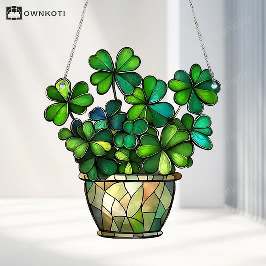 Lucky Clover Acrylic Hanging Decoration