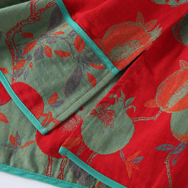 Jacquard Pomegranate Cotton Gauze Nightwear Set - image 3