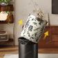Elegant Pastoral Leather Durable Trash Can