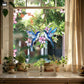 Double-sided Static Floral Bird Window Sticker