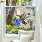 Double-sided Static Floral Bird Window Sticker