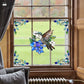 Double-sided Static Floral Bird Window Sticker