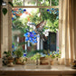 Double-sided Static Floral Bird Window Sticker