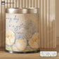 Double Layer Floral Leather Trash Bin
