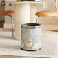 Double Layer Floral Leather Trash Bin
