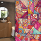 Vintage Moroccan Privacy Static Frosted Film
