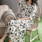 Floral Satin Soft Breathable Casual Nightdress