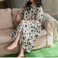 Floral Satin Soft Breathable Casual Nightdress