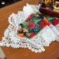 Vintage Floral Lace Patchwork Table Runner