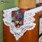 Vintage Floral Lace Patchwork Table Runner