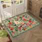 Pastoral Style Floral Dirt-resistant Absorbent Floor Mat