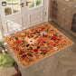 Pastoral Style Floral Dirt-resistant Absorbent Floor Mat