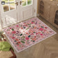 Pastoral Style Floral Dirt-resistant Absorbent Floor Mat