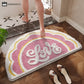 Semicircular Flower Absorbent Anti-slip Floor Mat
