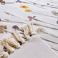Plant Branch Pattern Tassel Cotton Linen Floor Mat