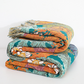 Garden Flower Cotton Gauze Reversible Blanket