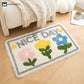 Cute Cartoon Plant Flowers Floor Mat