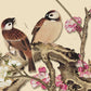 Floral Bird Folding Screen Desktop Painting