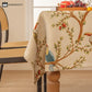 Elegant Yarn Dyed Flower Bird Tablecloth