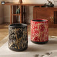 Vintage Bamboo Double Layer Trash Bin