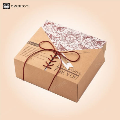 Retro Kraft Paper Gift Box Packaging Box