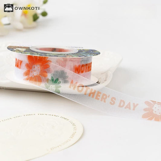 Mother's Day Gift Box Bouquet Wrapping Satin Ribbon