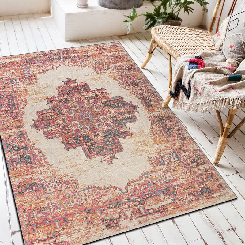 Ethnic Exotic Rectangular Decorative Floor Mat